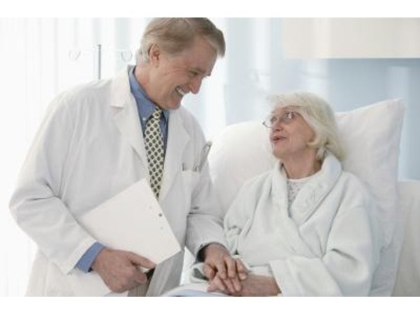 Doctor with elderly patient