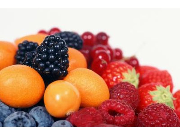 Fresh fruits.