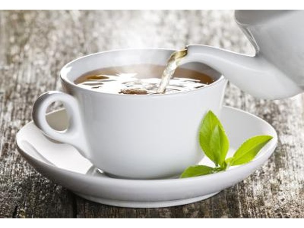 Green tea has fat burning properties and antioxidants.