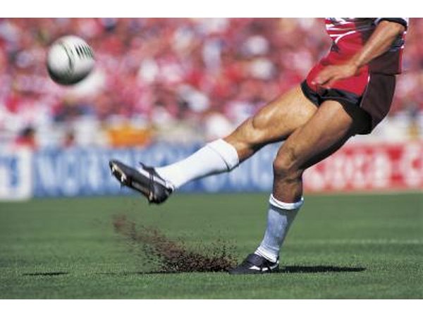Close up of professional soccer player