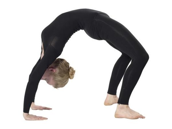 Many yoga positions are described visually, such as the Wheel Pose.