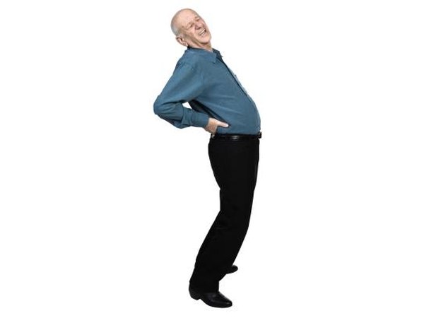 Senior man with lower back pain