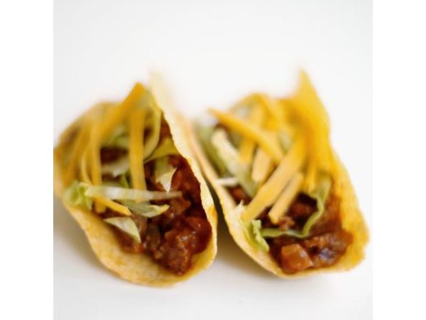 Two spicy tacos.