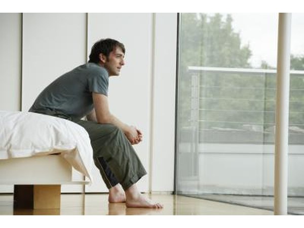 Man resting on couch