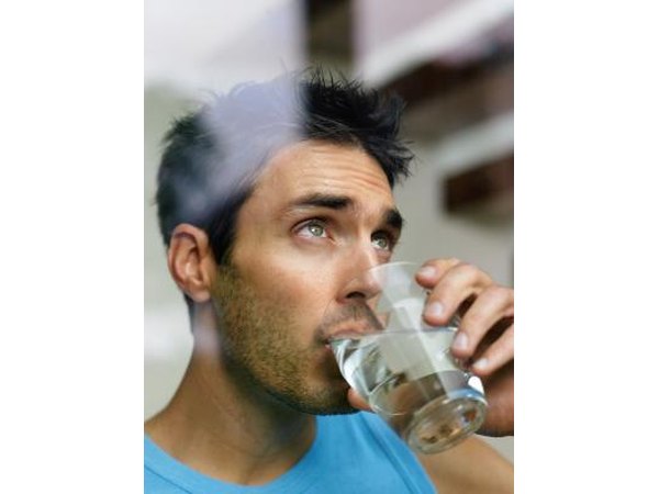 Drinking water while fasting