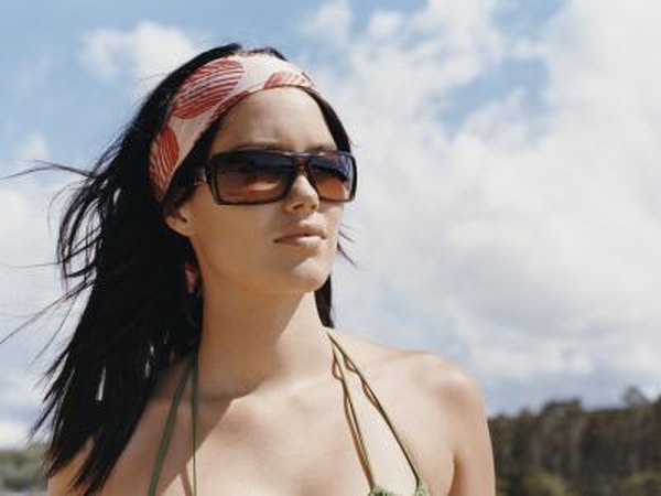 Woman wearing sunglasses