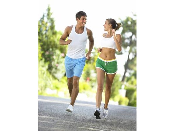 Couple jogging