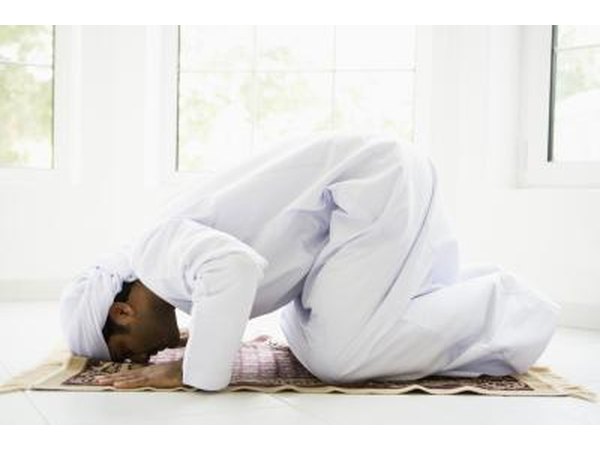 man performing prayer ritual