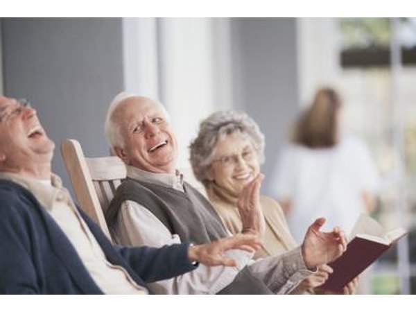 Seniors laughing