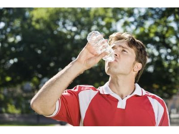 Man drinking water