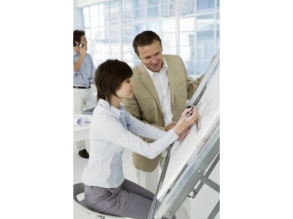 Drafting tables tilt, making work easier to access.