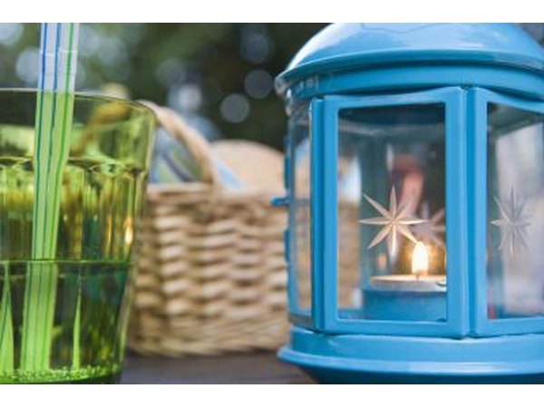 Small, decorative lanterns can be purchased and set along your walkway.