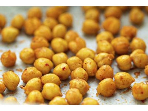 Roasted chickpeas with spices.