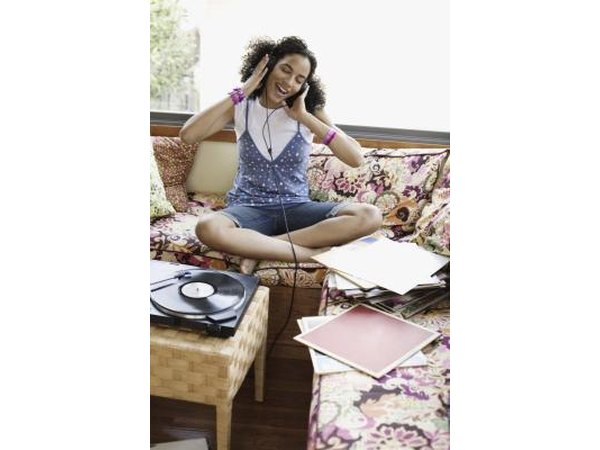 Teenage girls never want to be far from their music.