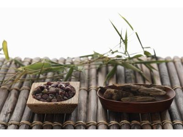 Bamboo decorations.