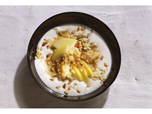 Greek yogurt is generally thicker than regular, American yogurt.