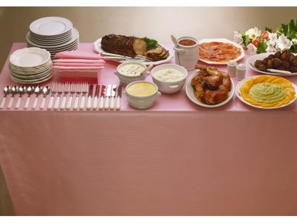 Small plates and napkins