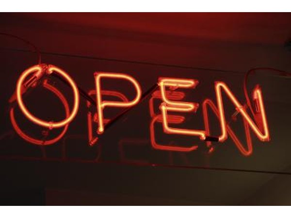 Open sign