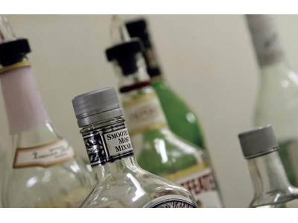 liquor bottles
