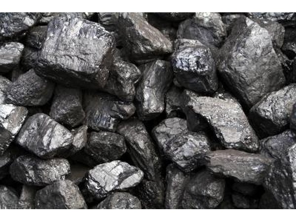 Blocks of coal