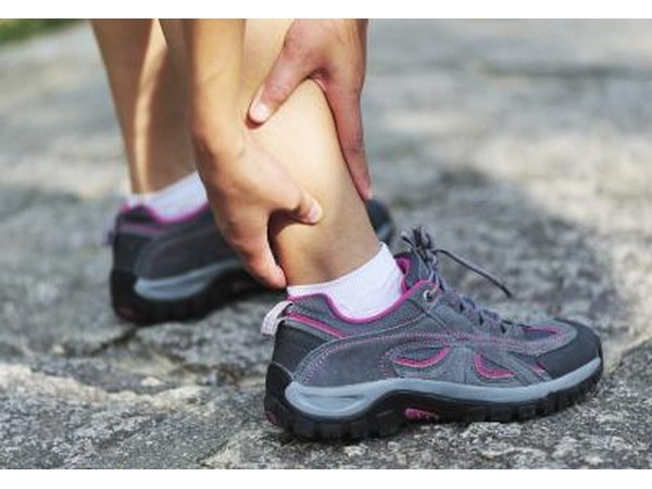 Cramping in the calf is common.
