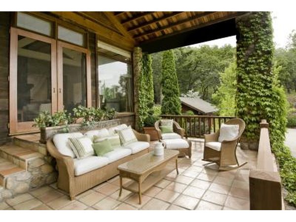 The plan includes double doors that open up to the yard outside, where you can build a patio for an outdoor living space.