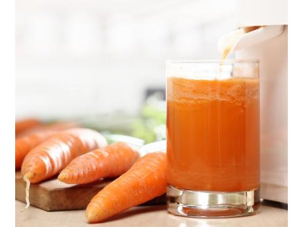 Fresh carrot juice