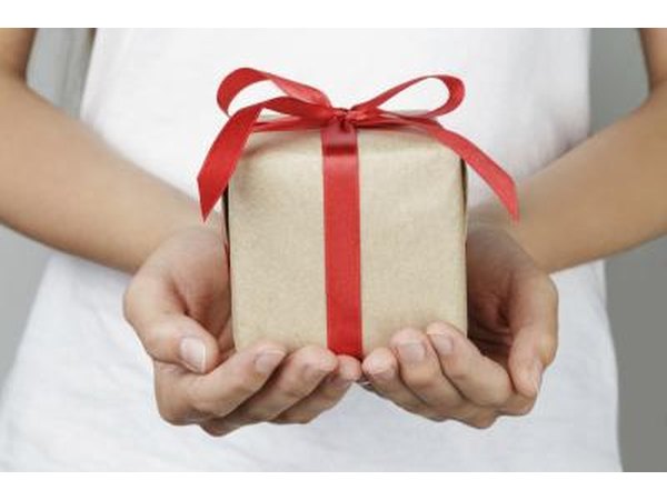 Think about how you're going to present the gift.