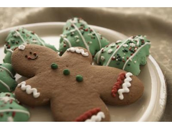 Baker's ammonia is used in gingerbread cookies.
