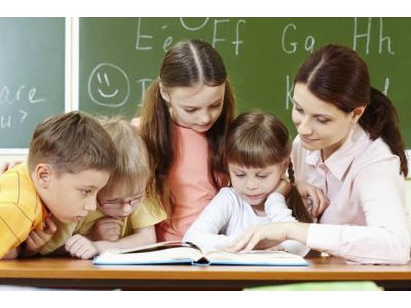 Teacher's assistants supervise children during activities outside of the classroom.