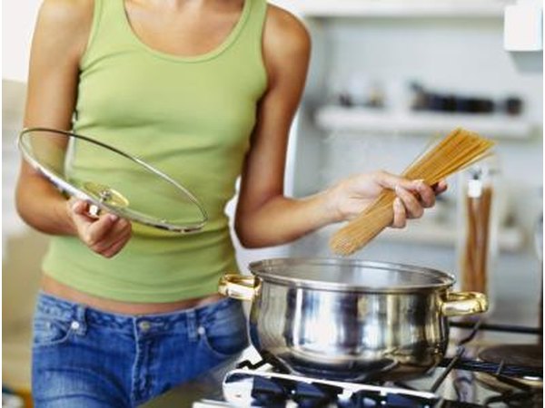 Woman making pasta