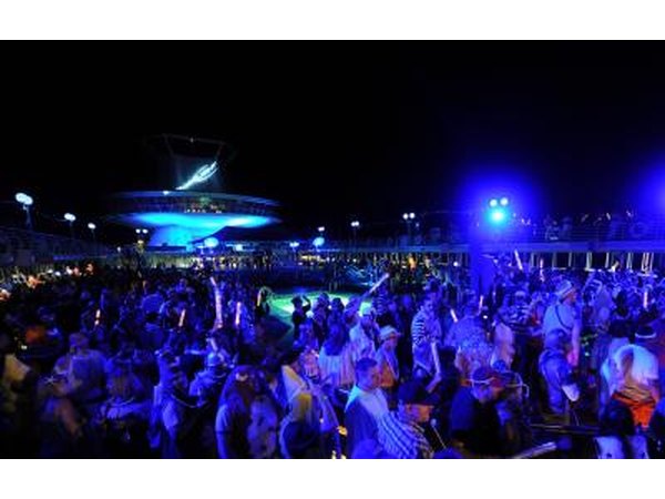 Bud Light Party Cruise at night