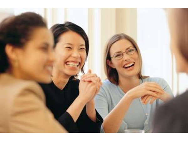 Business women in a meeting.