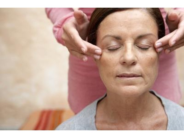 Massaging the head and neck will relieve tension.