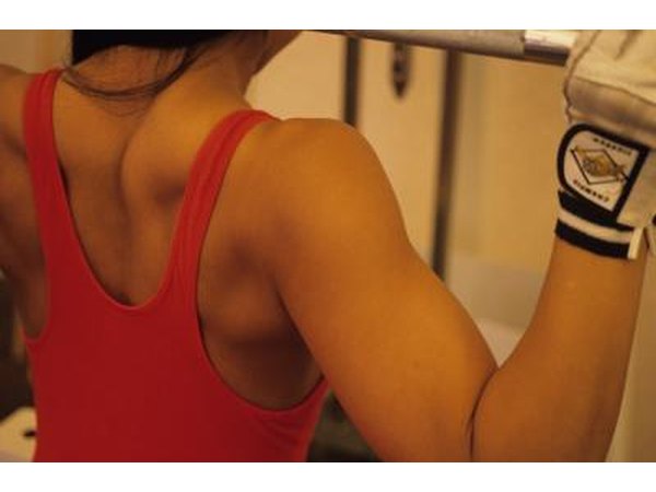 Pull-ups and pull-downs will also target your upper back, primarily your latisimus dorsi muscles.