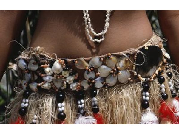 Traditional Tahitian costume.