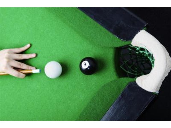 Cue and 8 ball.