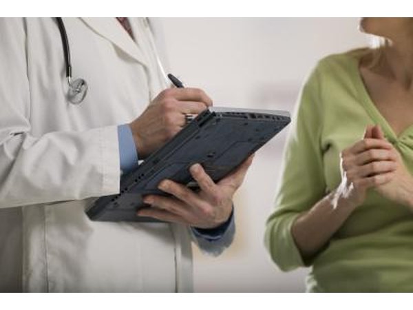 Doctor taking patient history