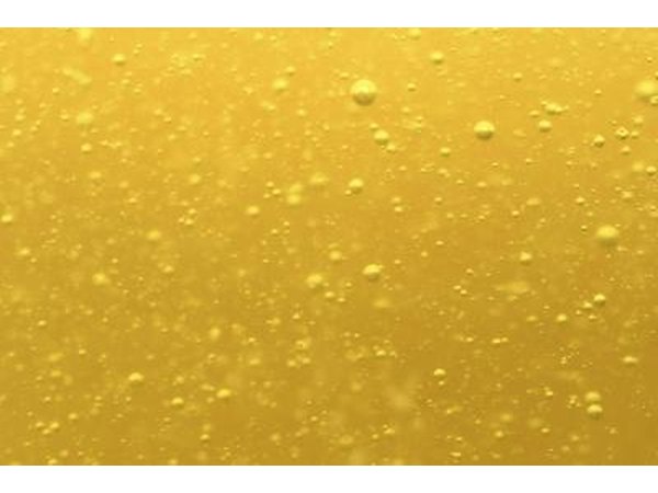 Bubbling oil.