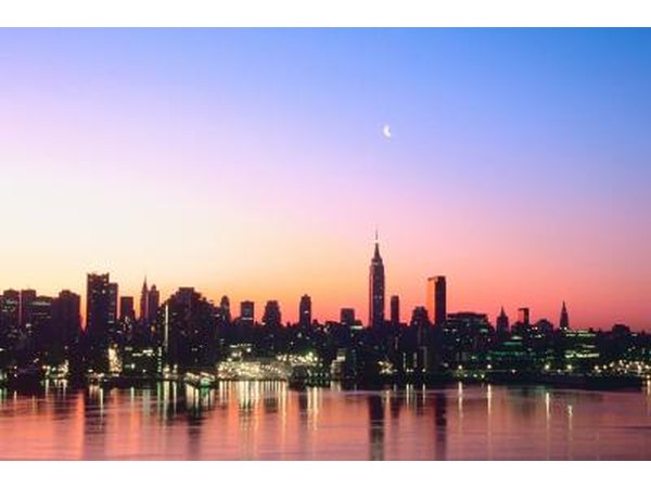 New York skyline.