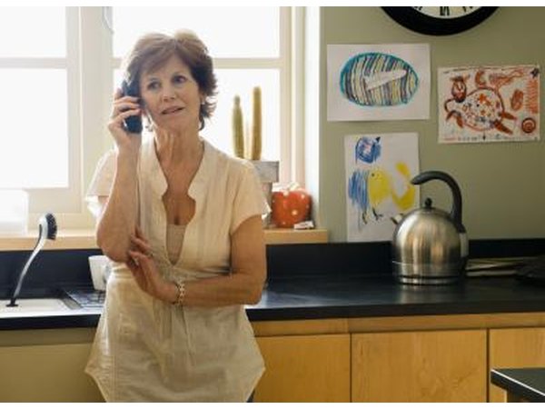 Woman on phone
