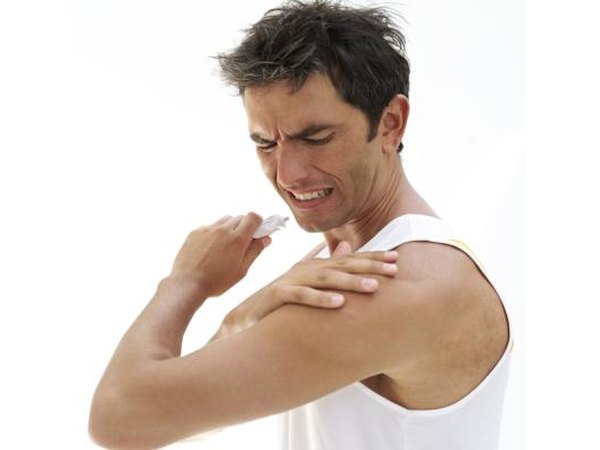 Pain could be caused by injury.