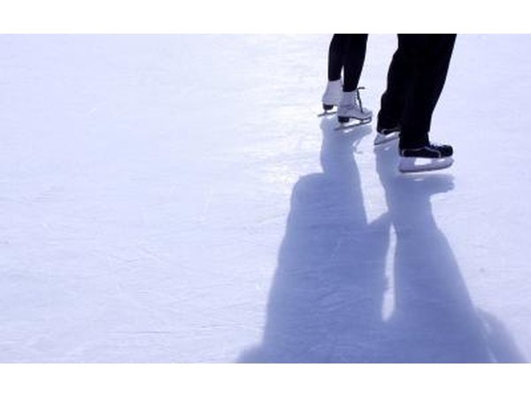 Ice skating.