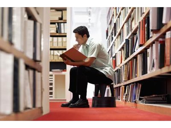 Man reading manual.