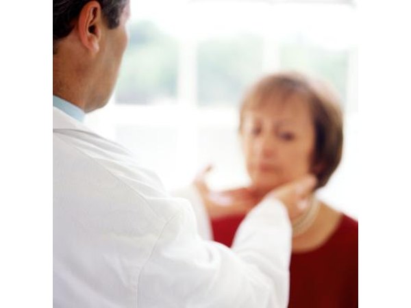 Swollen nodes in neck should be checked by a doctor.
