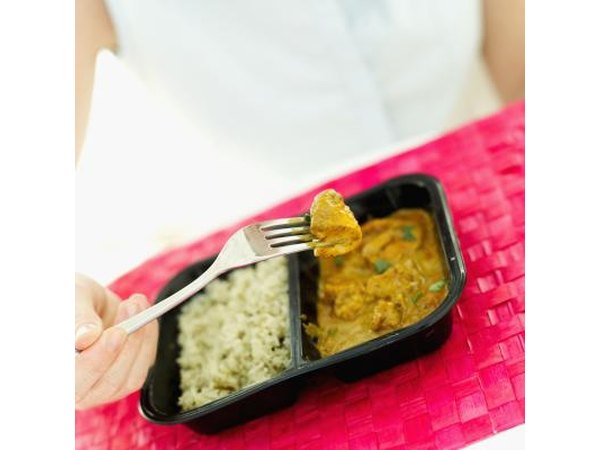 Foods such as frozen dinners are high in sodium.