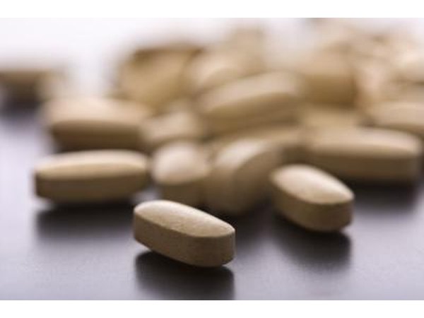 Close up of vitamins.