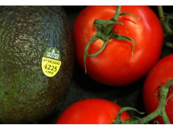 Avocado and tomatoes