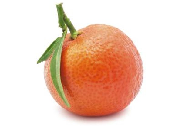 Dyed skin on orange.