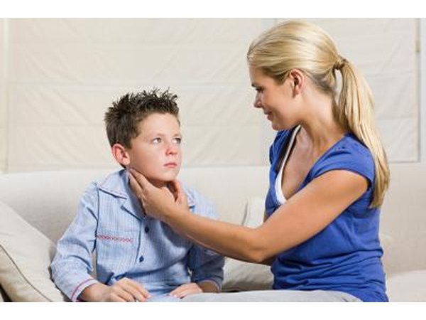 Child with mumps.